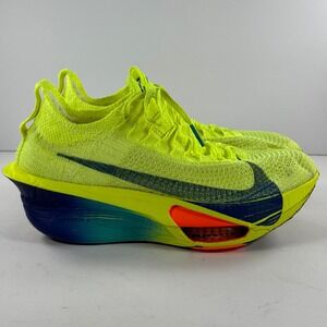 Nike Alphafly 3 Volt Neon Yellow Blue Running Shoes FD8315-700 Womens 7.5